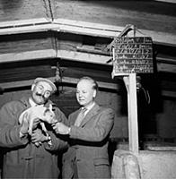 Jimmy Edwards, actor and comedian with Godfrey Win