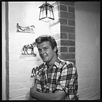 Roger Moore 1958.Taken at the British home he shar
