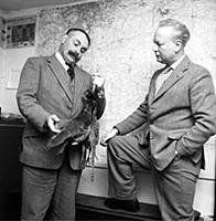 Jimmy Edwards, actor and comedian with Godfrey Win