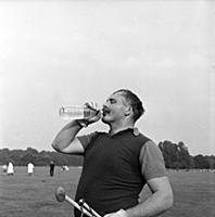 Jimmy Edwards, actor and comedian between chukkas 