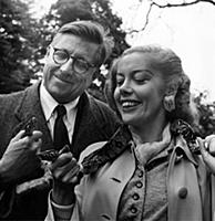 Armand and Michaela Denis and a snake at Whipsnade