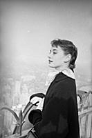 Audrey Hepburn on a 1952 visit to New York, USA wh