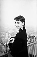 Audrey Hepburn on a 1952 visit to New York, USA wh
