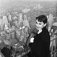 Audrey Hepburn on a 1952 visit to New York, USA wh