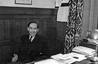 Jeremy Thorpe in his office at Westminster, Houses