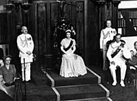 Queen Elizabeth II in the Legislative Council of t