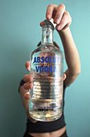 ABSOLUT VODKA - WITH MODEL SHIELA MURDOCH TRYING S