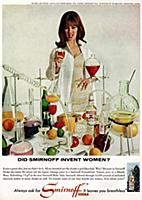 Smirnoff vodka advert, 1965. From Playboy magazine