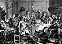 A Midnight Modern Conversation by Hogarth
In St J