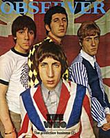 The Who pictured on the cover of the Observer Maga