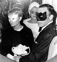 Frank Sinatra and his wife, Mia Farrow arrive for 