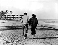 Frank Sinatra and his bride Ava Gardner on their h