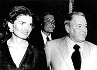 Jackie Onassis & Frank Sinatra, 1975