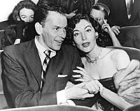 Frank Sinatra and Ava Gardner at the preview of Me