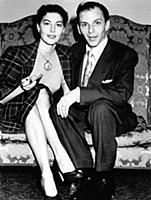 Frank Sinatra and his wife Ava Gardner 
1951