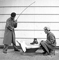 Hip bath - July/August 1955
Two young men fishing