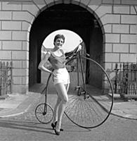 Penny Farthing girl - February/March 1956
24 year