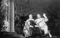 Scene from Act I of A.Ostrovsky's comedy 'Truth is