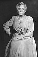 E. Turchaminova as Mrs Higgins in the play, 'Pygma