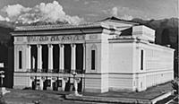 The Kazakh Abai Opera and Ballet Theatre in Alma-A