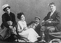 A scene from the play 'The Cherry Orchard' written