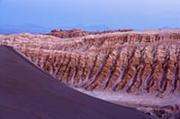 Valle de la Luna a few minutes after sunset, Chile