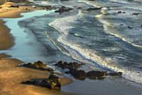 Incoming waves at Bandon Beach, Oregon