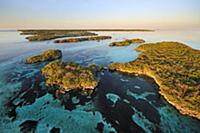 Aerial view, Aldabra, Seychelles