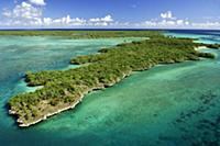 Aerial view, Aldabra, Seychelles