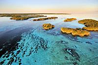 Aerial view, Aldabra, Seychelles