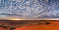 Sand dune at sunrise, Simpson Desert, Northern Ter