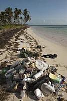 Beach trash, Sian Ka’an Biosphere Reserve, Quintan