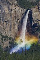 Bridal Veil Falls and rainbow, Yosemite National P