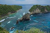 Rock arch, Atuh Beach, Nusa Penida, Bali, Indonesi