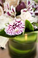 Gorgeous white and violet bouquet