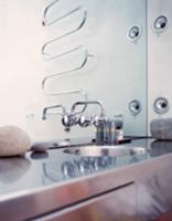 Stainless steel washstand and designer tap fitting