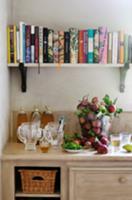 Autumnal ambience - cookery books above kitchen un