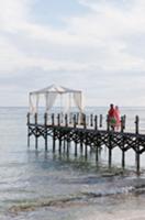 Pavilion on jetty at the Hotel Shanti Maurice (Mau