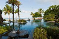 Pond complex at the Hotel Shanti Maurice (Mauritiu