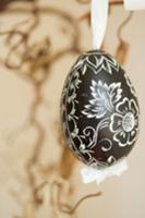 A decorated Easter egg