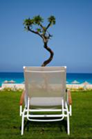 Lounger by the sea