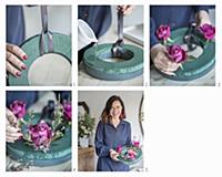 Instructions for making a Christmas wreath with ro