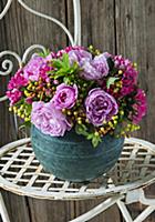 Bouquet of roses, Bouvardia and yellow viburnum be