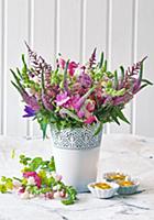 Bouquet of veronica, astilbes, snapdragons and ros