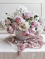 Romantic bouquet of peonies