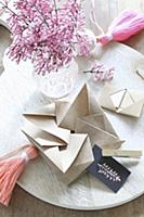 Origami gift box and Meyer lilac