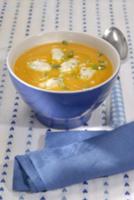 Тыквенный суп с рисовыми клецками