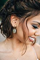 Portrait of bride, cropped close up