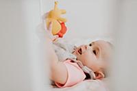Baby in crib