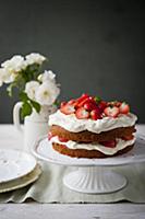 Strawberry Victoria Sponge Cake